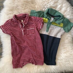 Two Boys Tea Brand Summer Romper Size 6-12 Months